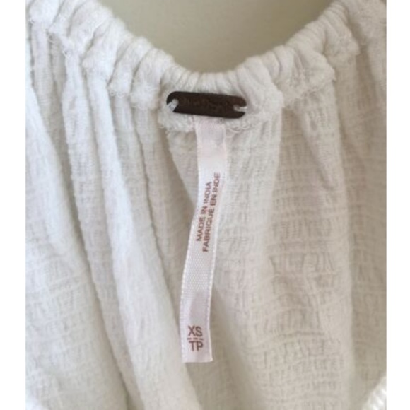 Free People Ivory Santorini Off The Shoulder top - Picture 6 of 8